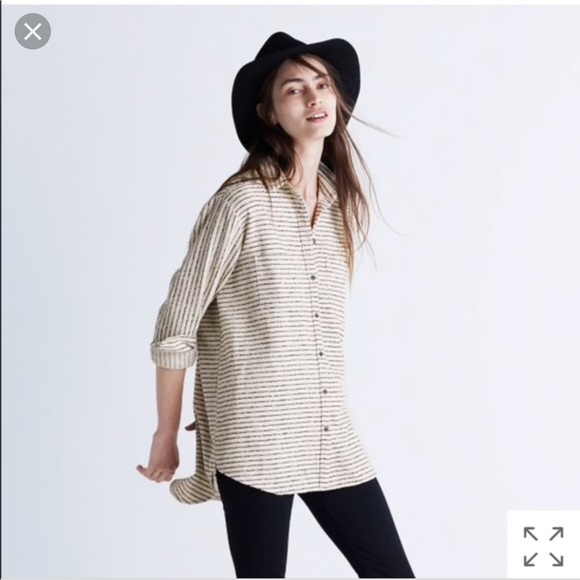 Madewell Tops - Madewell | oversized Ex boyfriend button-up Sz M